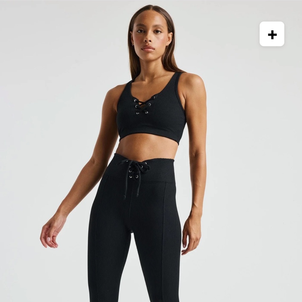 Year of Ours - Black Ribbed Football Legging